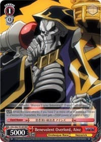 Benevolent Overlord, Ainz (RRR) - Nazarick: Tomb of the Undead - Weiss Schwarz card