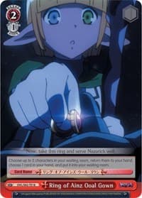 Ring of Ainz Ooal Gown - Nazarick: Tomb of the Undead - Weiss Schwarz card