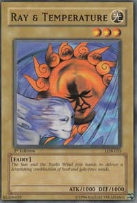 Ray & Temperature - The Legend of Blue Eyes White Dragon - YuGiOh card