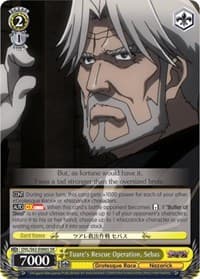 Tuare's Rescue Operation, Sebas (SR) - Nazarick: Tomb of the Undead - Weiss Schwarz card