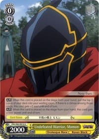 Undefeated Warrior, Momon - Nazarick: Tomb of the Undead - Weiss Schwarz card