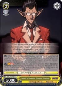 Details of Operation Gehenna, Demiurge - Nazarick: Tomb of the Undead - Weiss Schwarz card