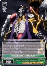 Master of Great Tomb of Nazarick, Ainz (SR) - Nazarick: Tomb of the Undead - Weiss Schwarz card