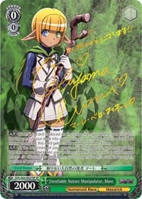 Unreliable Nature Manipulator, Mare (SP) (Gold Signature) - Nazarick: Tomb of the Undead - Weiss Schwarz card