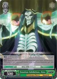 Emotion Inhibition, Ainz - Nazarick: Tomb of the Undead - Weiss Schwarz card