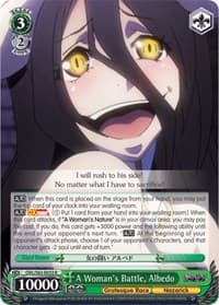 A Woman's Battle, Albedo - Nazarick: Tomb of the Undead - Weiss Schwarz card