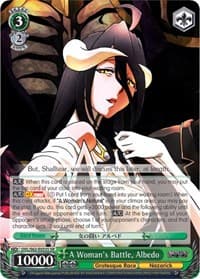 A Woman's Battle, Albedo (SR) - Nazarick: Tomb of the Undead - Weiss Schwarz card