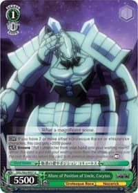 Allure of Position of Uncle, Cocytus - Nazarick: Tomb of the Undead - Weiss Schwarz card