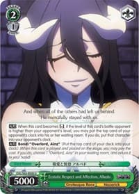 Ecstatic Respect and Affection, Albedo - Nazarick: Tomb of the Undead - Weiss Schwarz card