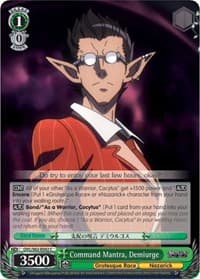 Command Mantra, Demiurge - Nazarick: Tomb of the Undead - Weiss Schwarz card