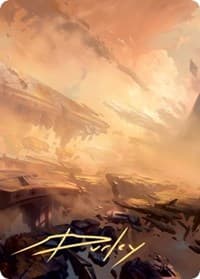 Plains Art Card (7/81) (Gold-Stamped Signature) - Art Series: Zendikar Rising - Magic: The Gathering card