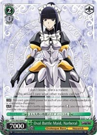 Oval Battle Maid, Narberal - Nazarick: Tomb of the Undead - Weiss Schwarz card