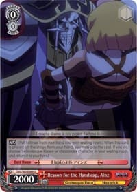 Reason for the Handicap, Ainz - Nazarick: Tomb of the Undead - Weiss Schwarz card