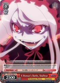 A Woman's Battle, Shalltear - Nazarick: Tomb of the Undead - Weiss Schwarz card
