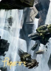 Island Art Card (10/81) (Gold-Stamped Signature) - Art Series: Zendikar Rising - Magic: The Gathering card