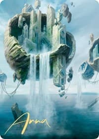 Island Art Card (11/81) (Gold-Stamped Signature) - Art Series: Zendikar Rising - Magic: The Gathering card