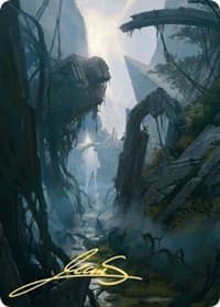 Swamp Art Card (14/81) (Gold-Stamped Signature) - Art Series: Zendikar Rising - Magic: The Gathering card