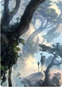 Forest Art Card (19/81) - Art Series: Zendikar Rising - Magic: The Gathering card