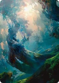 Forest Art Card (21/81) (Gold-Stamped Signature) - Art Series: Zendikar Rising - Magic: The Gathering card