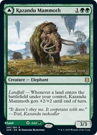 Kazandu Mammoth - Prerelease Cards - Magic: The Gathering card