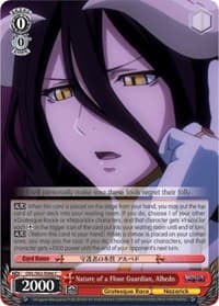Nature of a Floor Guardian, Albedo - Nazarick: Tomb of the Undead - Weiss Schwarz card