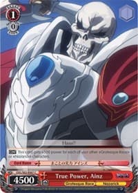 True Power, Ainz - Nazarick: Tomb of the Undead - Weiss Schwarz card