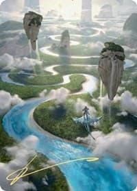 Clearwater Pathway Art Card (Gold-Stamped Signature) - Art Series: Zendikar Rising - Magic: The Gathering card