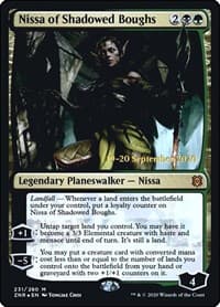 Nissa of Shadowed Boughs - Prerelease Cards - Magic: The Gathering card