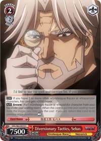 Diversionary Tactics, Sebas - Nazarick: Tomb of the Undead - Weiss Schwarz card