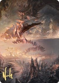 Needleverge Pathway Art Card (Gold-Stamped Signature) - Art Series: Zendikar Rising - Magic: The Gathering card