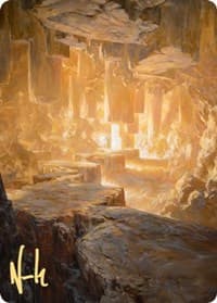 Pillarverge Pathway Art Card (Gold-Stamped Signature) - Art Series: Zendikar Rising - Magic: The Gathering card