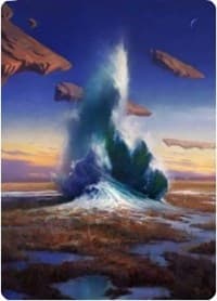Flooded Strand Art Card - Art Series: Zendikar Rising - Magic: The Gathering card