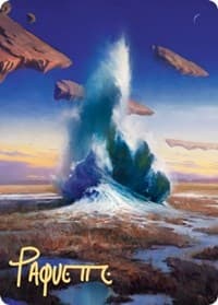 Flooded Strand Art Card (Gold-Stamped Signature) - Art Series: Zendikar Rising - Magic: The Gathering card