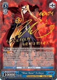 "Blue Rose" Evileye (SP) (Gold Signature) - Nazarick: Tomb of the Undead - Weiss Schwarz card