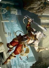 Cliffhaven Sell-Sword Art Card (Gold-Stamped) - Art Series: Zendikar Rising - Magic: The Gathering card