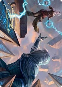 Nahiri's Binding Art Card (Gold-Stamped Signature) - Art Series: Zendikar Rising - Magic: The Gathering card