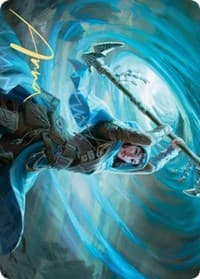 Sea Gate Stormcaller Art Card (Gold-Stamped Signature) - Art Series: Zendikar Rising - Magic: The Gathering card