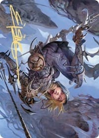 Blackbloom Rogue Art Card (Gold-Stamped Signature) - Art Series: Zendikar Rising - Magic: The Gathering card