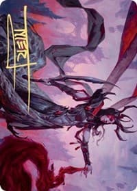 Drana, the Last Bloodchief Art Card (Gold-Stamped Signature) - Art Series: Zendikar Rising - Magic: The Gathering card
