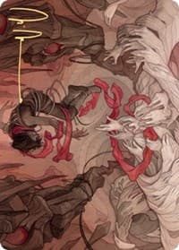 Thwart the Grave Art Card (Gold-Stamped Signature) - Art Series: Zendikar Rising - Magic: The Gathering card