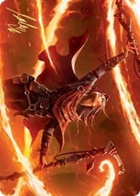 Magmatic Channeler Art Card (Gold-Stamped Signature) - Art Series: Zendikar Rising - Magic: The Gathering card