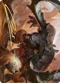 Moraug, Fury of Akoum Art Card (Gold-Stamped Signature) - Art Series: Zendikar Rising - Magic: The Gathering card