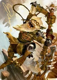 Teeterpeak Ambusher Art Card (Gold-Stamped Signature) - Art Series: Zendikar Rising - Magic: The Gathering card