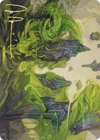 Reclaim the Wastes Art Card (Gold-Stamped Signature) - Art Series: Zendikar Rising - Magic: The Gathering card