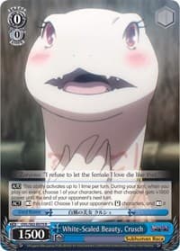 White-Scaled Beauty, Crusch - Nazarick: Tomb of the Undead - Weiss Schwarz card