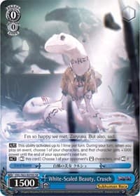 White-Scaled Beauty, Crusch (SR) - Nazarick: Tomb of the Undead - Weiss Schwarz card