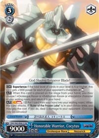 Honorable Warrior, Cocytus (SR) - Nazarick: Tomb of the Undead - Weiss Schwarz card