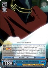 Battle to Protect a Kingdom, Momon - Nazarick: Tomb of the Undead - Weiss Schwarz card