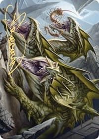 Grakmaw, Skyclave Ravager Art Card (Gold-Stamped Signature) - Art Series: Zendikar Rising - Magic: The Gathering card