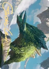 Yasharn, Implacable Earth Art Card (Gold-Stamped Signature) - Art Series: Zendikar Rising - Magic: The Gathering card